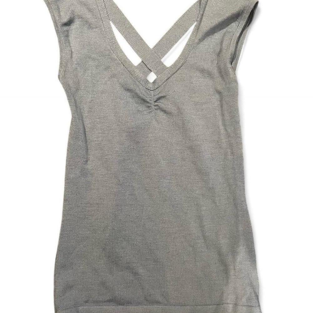 Gray Sleeveless Top